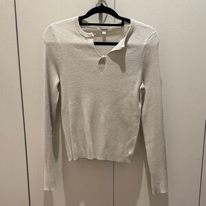 Splendid Cream Long Sleeve Women's Top